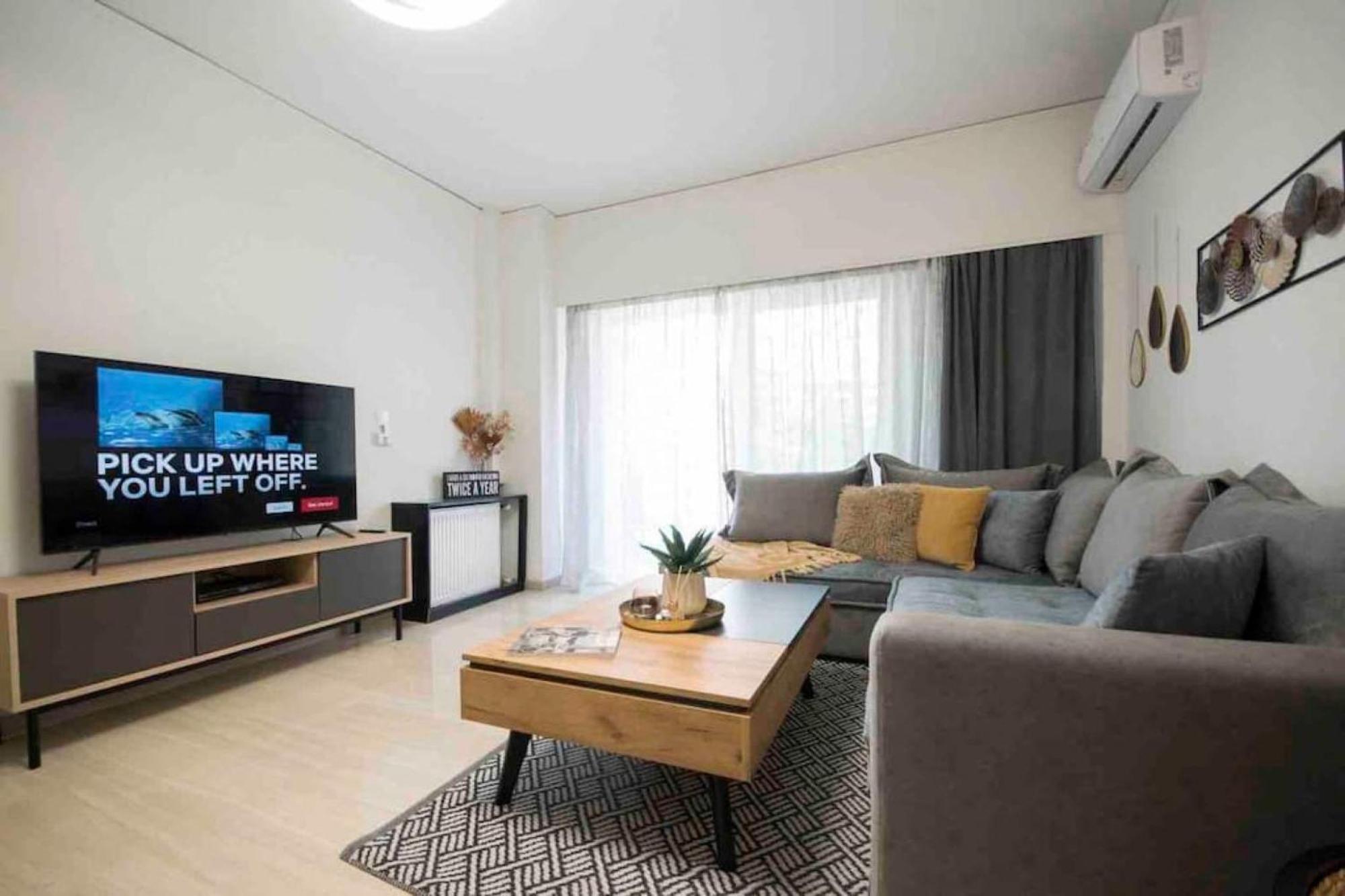 Alkuoni Lux Flat At Pfaliro Athena Bagian luar foto
